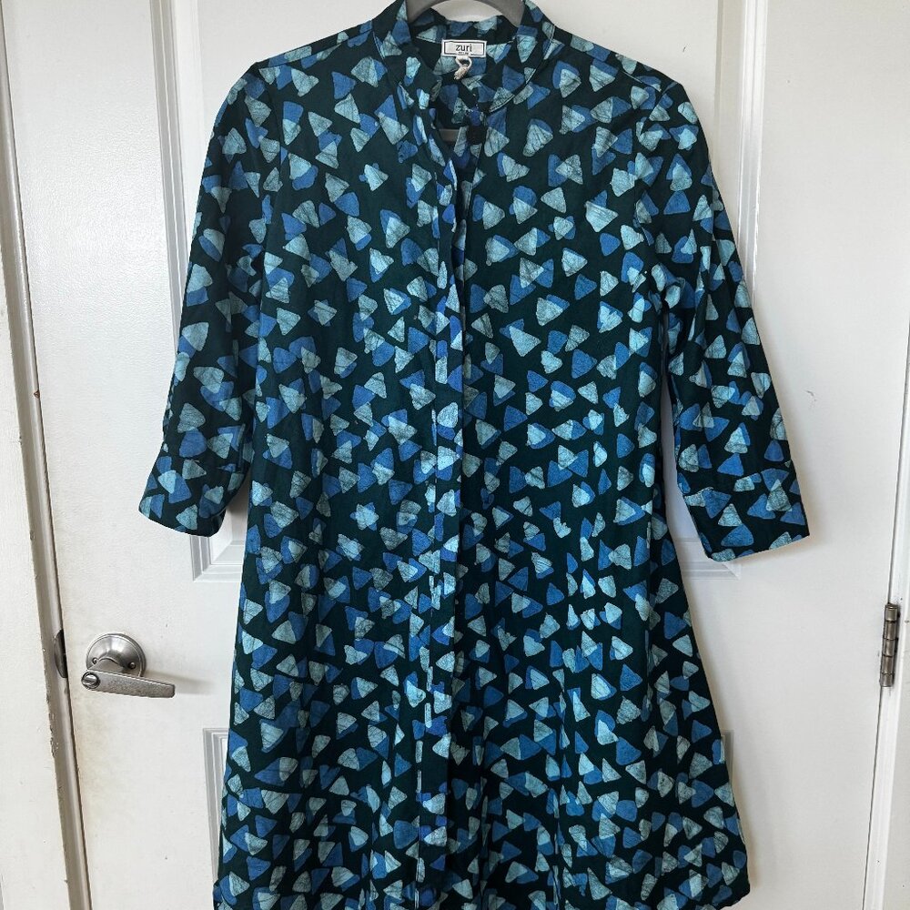 Zuri "Press Play" XS Handprinted Batik Dress